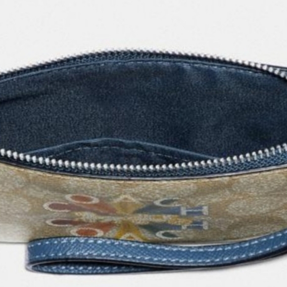 Corner Zip Wristlet w/ Radial Rainbow - Picture 2 of 2